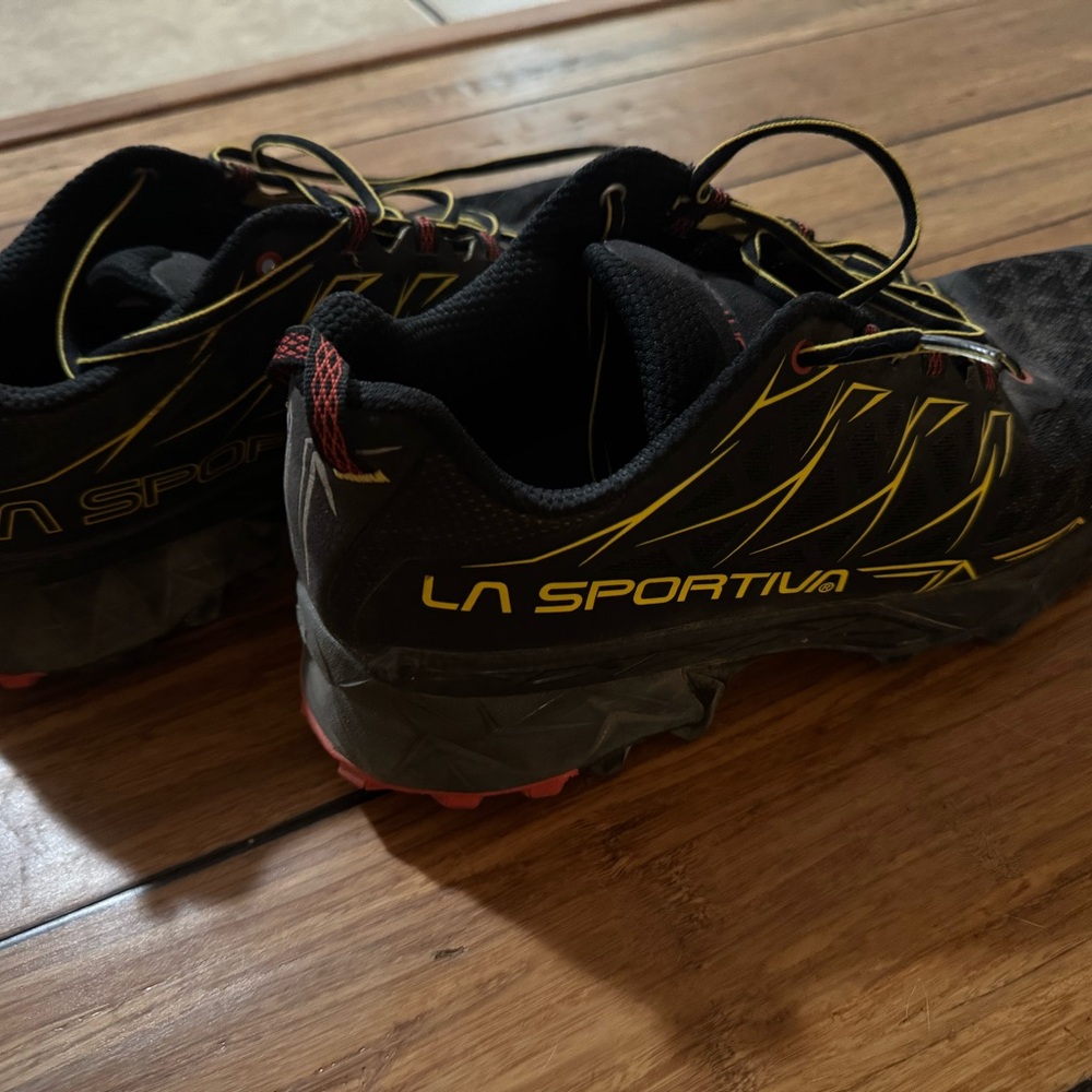 La Sportiva Men's Black and Red Athletic Shoes